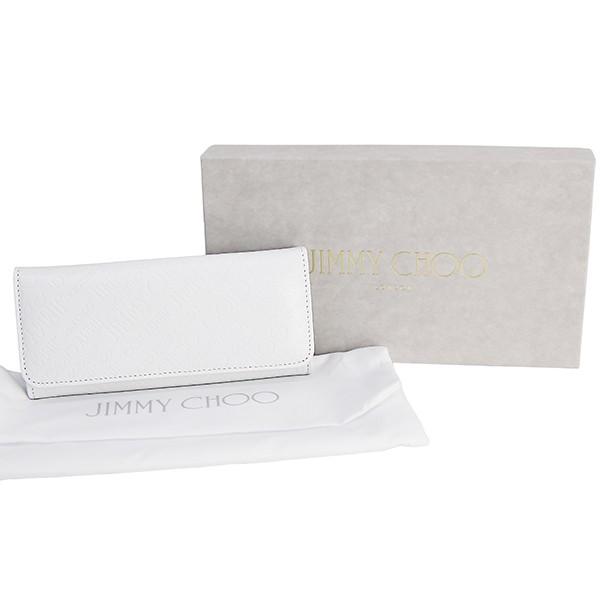 JIMMY CHOO ジミーチュウ 財布 NINO エンボスロゴ ホワイト 2114 