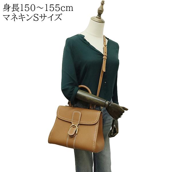 デルヴォー 2wayハンドバッグ ショルダーバッグ 斜め掛け シルバー金具 ブリヨンMM レディース DELVAUX DELVAUX（デルヴォー） ハンドバッグ 2WAY BRILLANT MM FLY SEQUOIA