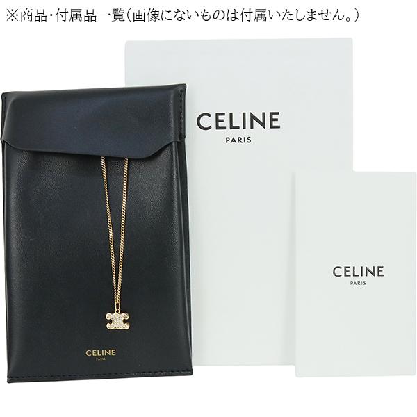 TRIOMPHE セリーヌ ネックレス トリオンフ ラインストーン ゴールド