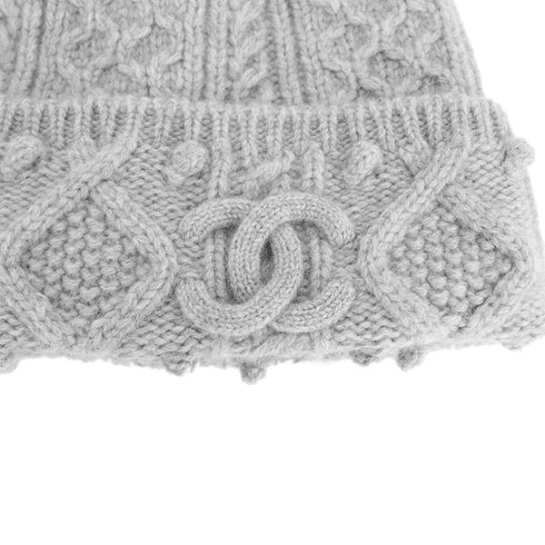 CHANEL シャネル 帽子 ニット帽 カシミヤ グレー 2755 : ACROSS