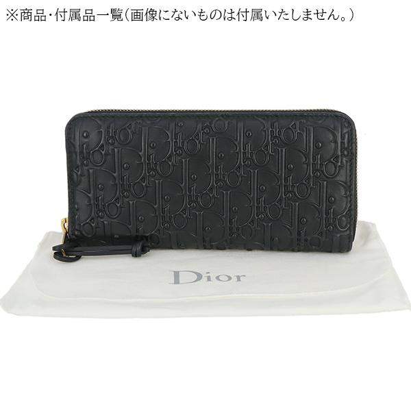 Christian Dior ディオール 長財布 ウォレット エンボスロゴ Christian Dior ディオール 長財布 ウォレット エンボスロゴ