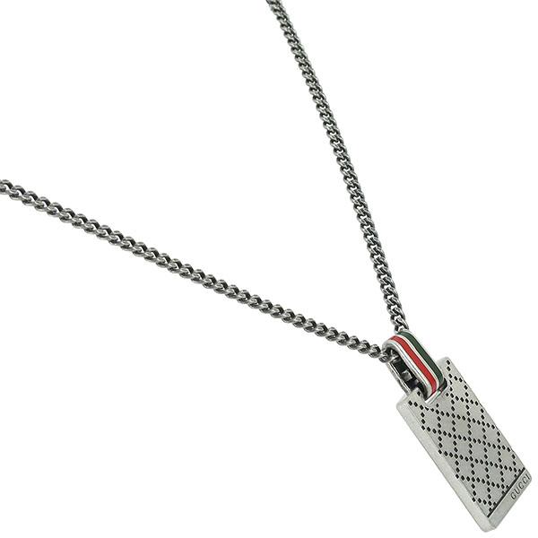GUCCI ディアマンテ プレート ネックレス シルバー GUCCI（グッチ） ディアマンテ モチーフ プレート ペンダント