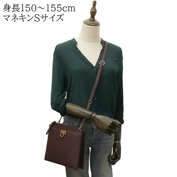 【美品】サルヴァトーレ フェラガモ ハンドバッグ カーフレザー ガンチーニ FERRAGAMO Salvatore Ferragamo サルヴァトーレ フェラガモ