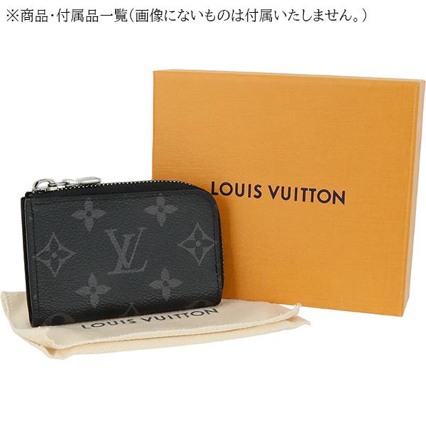 未使用級　ルイヴィトン　パース　ポルトモネ　ジュール　エクリプス　黒 ルイヴィトン(LOUIS VUITTON)|モノグラム エクリプス ポルトモネ