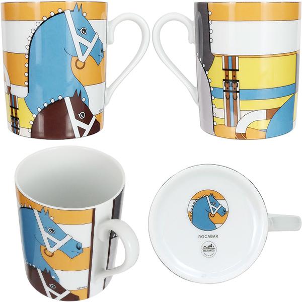 エルメス HERMES マグカップ 3点セット ロカバール No.1 No.2 No.3 Rocabar mug ポーセリン マルチカラー 3233｜brand-across｜03