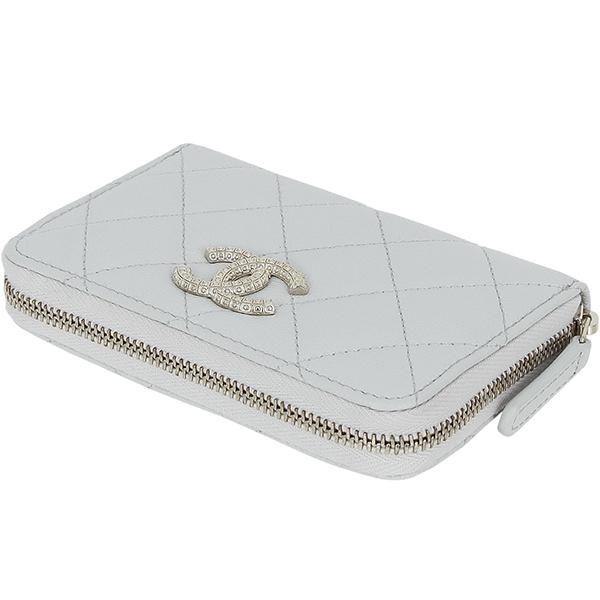 マトラッセ シャネル 財布 ジップコンパクトウォレット キャビアスキン