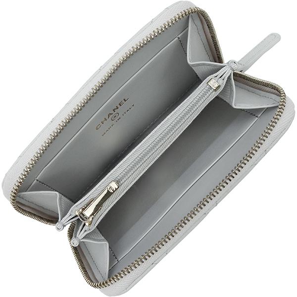 マトラッセ シャネル 財布 ジップコンパクトウォレット キャビアスキン