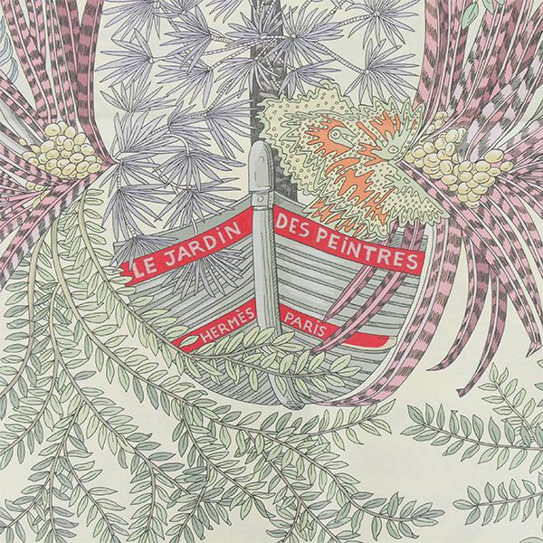 HERMES エルメス カレ 90 ダブルフェイス 画家たちの庭 シルク HERMES エルメス カレ 90 ダブルフェイス 画家たちの庭 シルク