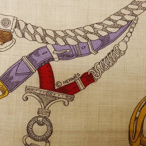 HERMES（エルメス） カレジェアン 140 ショール スカーフ シュヴォーデ