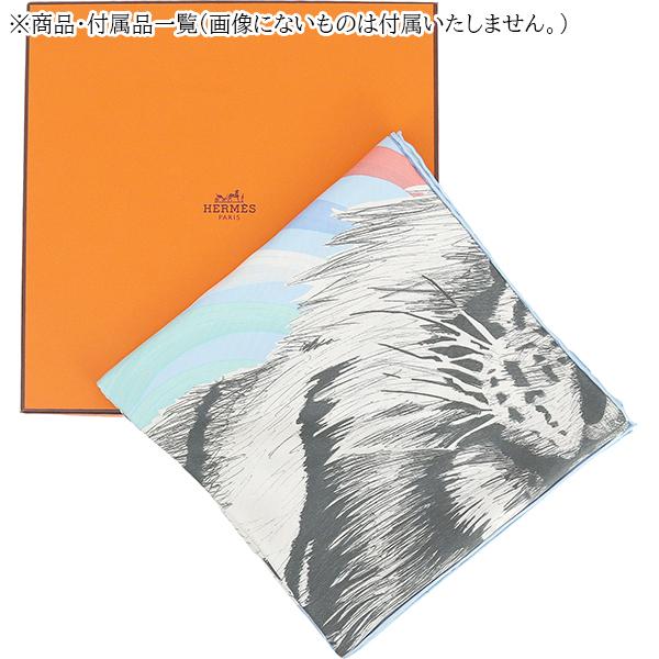 HERMES エルメス カレ 90 ダブルフェイス 王者の虎 シルク HERMES エルメス カレ 90 ダブルフェイス 王者の虎 シルク