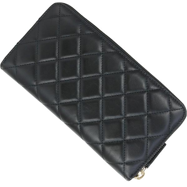 a*0様 CHANEL キルティング ブラックレザー長財布 CHANEL（シャネル） 長財布 レディース AP0242 Y01864 C3906 ラウンド