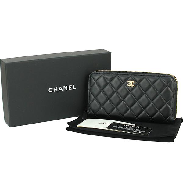 シャネル CHANEL 長財布 クラシック ロングジップ ウォレット ...