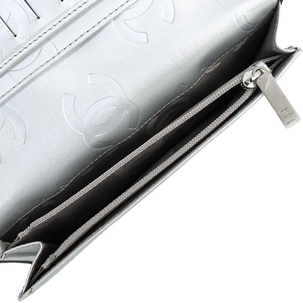 CAMBON シャネル 長財布 二つ折り カンボンライン CC カーフレザー