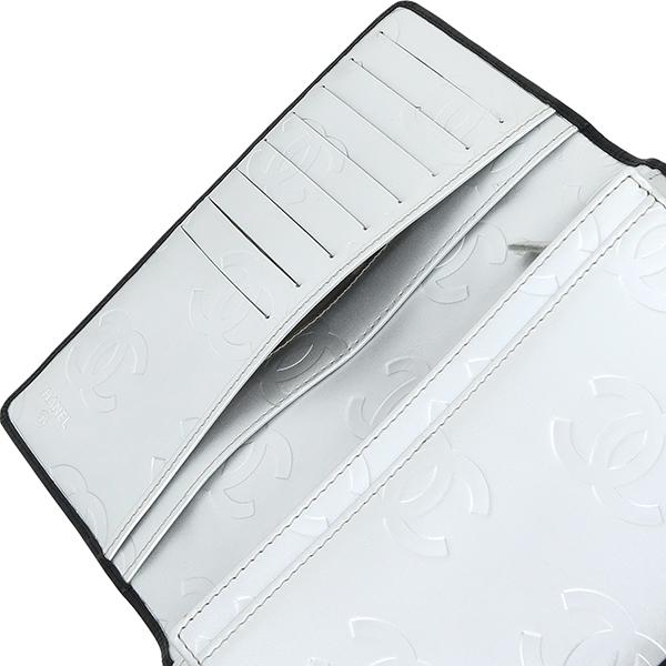 CAMBON シャネル 長財布 二つ折り カンボンライン CC カーフレザー