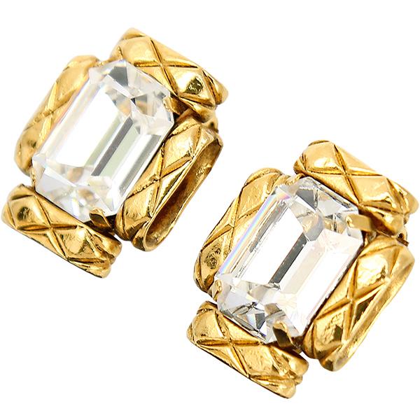 ★★【美品】CHANEL ゴールド リボン付きイヤリング CHANEL（シャネル） イヤリング ヴィンテージ マトラッセ ライン