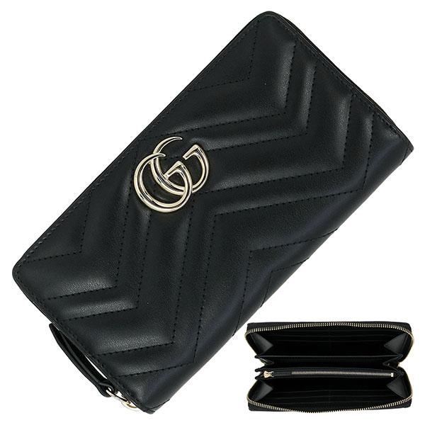 GG Marmont グッチ 長財布 ダブルG ジップアラウンドウォレット GG 