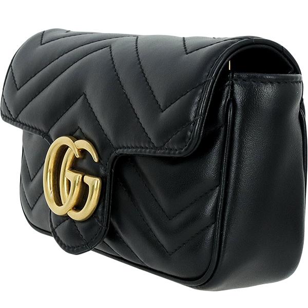 GG Marmont グッチ ショルダーバッグ ミニ チェーンバッグ シェブロン