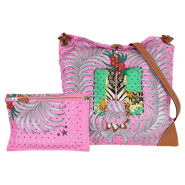 HERMES（エルメス） シルキーシティ 33 PM 王者の虎 フルリ ローズ