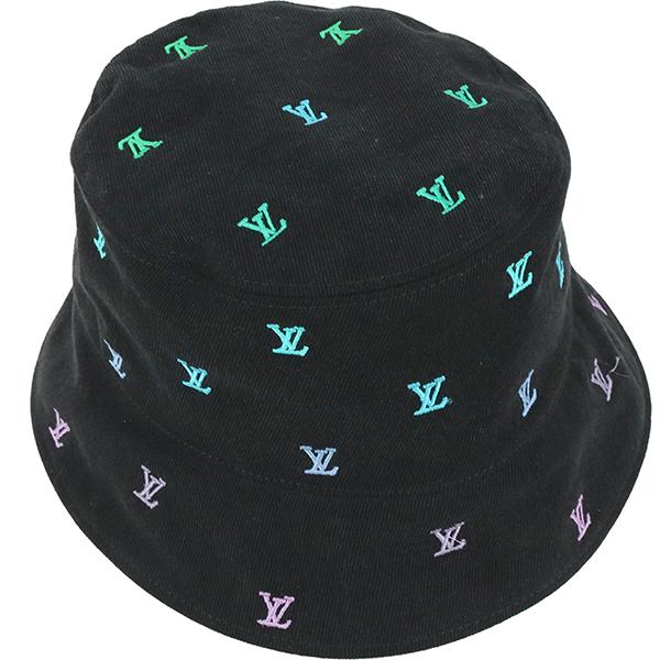 LOUIS VUITTON ルイヴィトン　モノグラムデニム バケットハット　黒 ルイ·ヴィトン】ヴィンテージデニム風の新作ウィメンズバケットハット