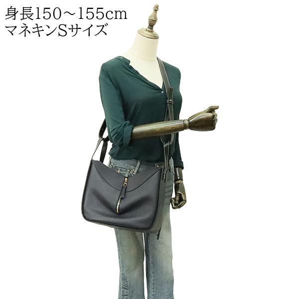 【美品】  LOEWE / ロエベ | 2way ショルダー付き ハンモック スモール レザー ハンドバッグ | ネイビー | レディース LOEWE（ロエベ） ハンドバッグ ショルダーバッグ ハンモックバッグ