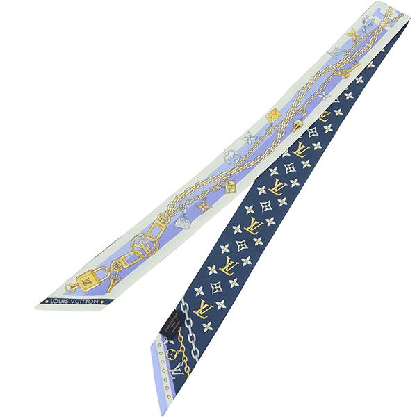 LOUIS VUITTON シルク ストール スカーフ　ターコイズ LOUIS VUITTON（ルイ・ヴィトン） スカーフ Kチャーム シルク M98007