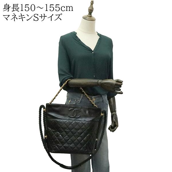 マトラッセ シャネル ショルダーバッグ CC カーフレザー ブラック 5402  