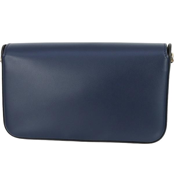 C DE CARTIER カルティエ ミニチェーンショルダーバッグ ネイビー C