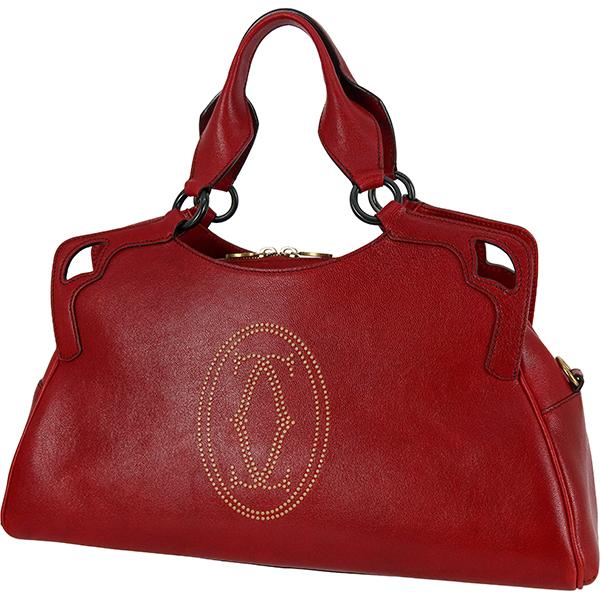 Cartier（カルティエ） ハンドバッグ マルチェロ 2WAYバッグ カーフ