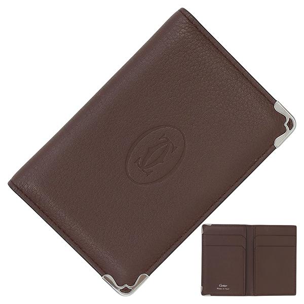 カルティエ マストドゥカルティエ カードケース チョコレート 5489 | MUST DE CARTIER