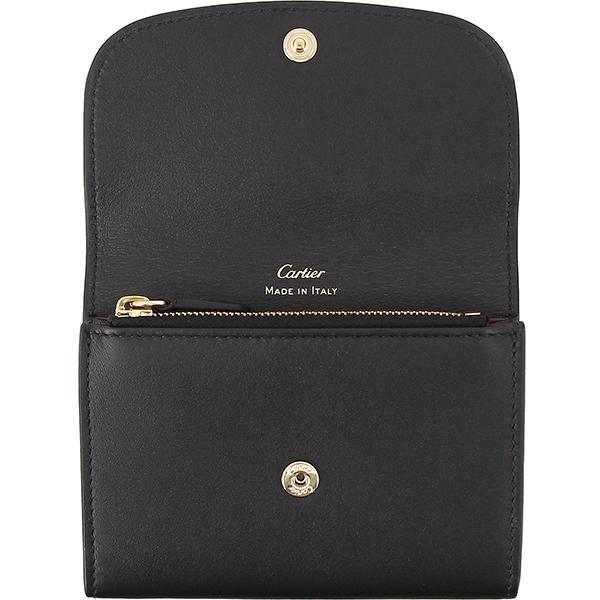 カルティエ 財布 二つ折り マストドゥカルティエ カーフレザー ブラック 5841 | Cartier | 03