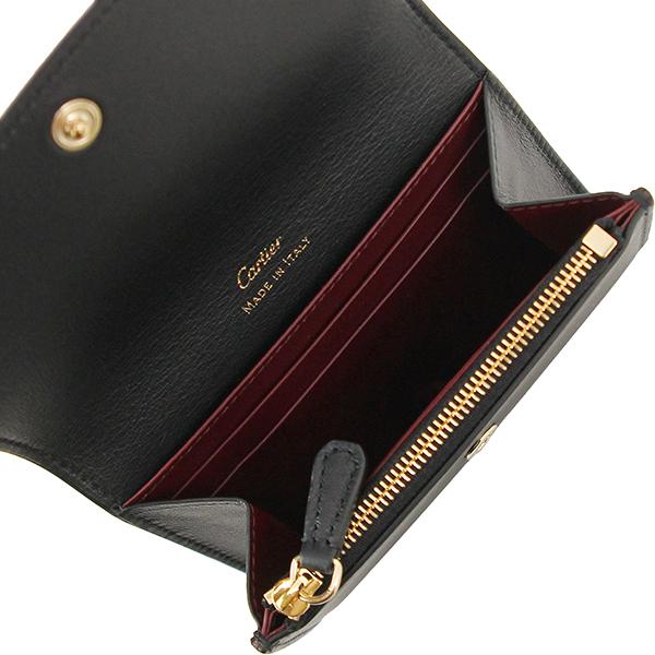 カルティエ 財布 二つ折り マストドゥカルティエ カーフレザー ブラック 5841 | Cartier | 04