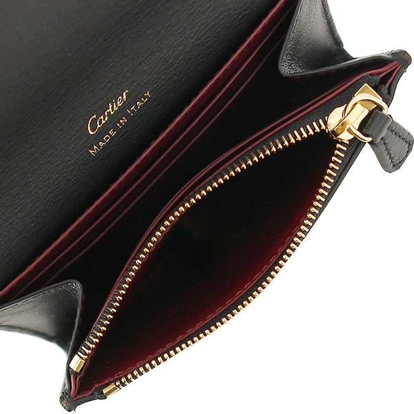 カルティエ 財布 二つ折り マストドゥカルティエ カーフレザー ブラック 5841 | Cartier | 05