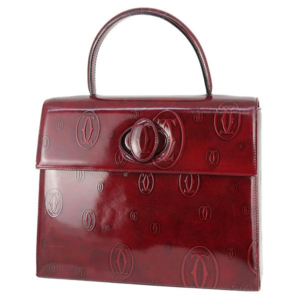 カルティエ ハンドバッグ ハッピーバースデー エナメル ボルドー 6072 | Cartier