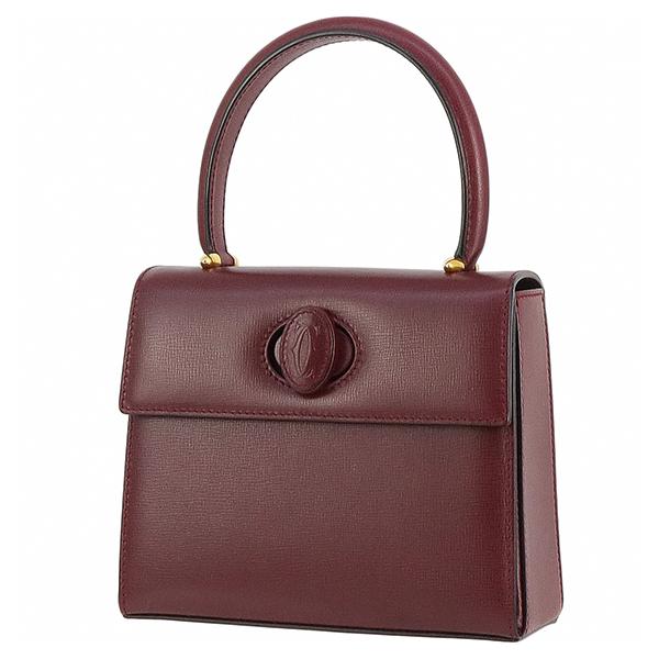 カルティエ マストドゥ ターンロック ハンドバッグ レッド 6075 | MUST DE CARTIER
