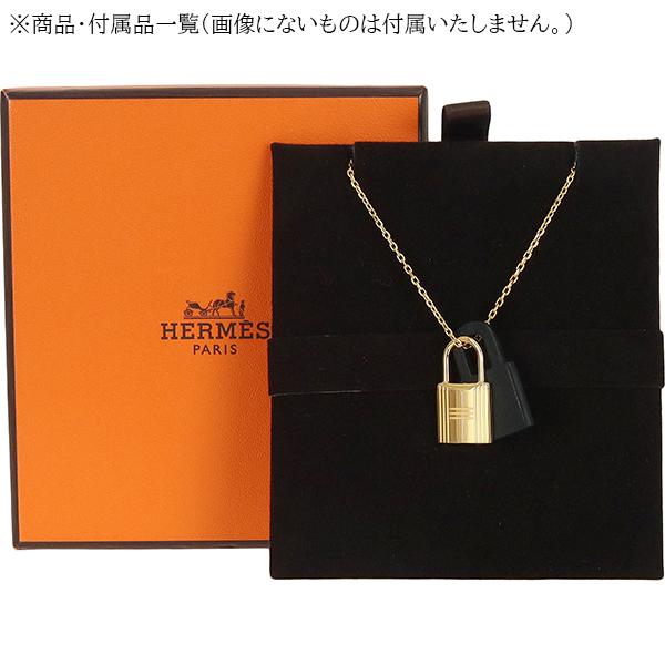 HERMES（エルメス） ネックレス ペンダント オーケリーPM 黒 イエロー
