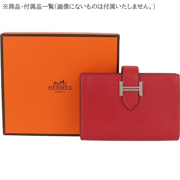 Bearn エルメス カードケース ベアン シェーヴル シャムキラ Bearn エルメス カードケース ベアン シェーヴル シャムキラ