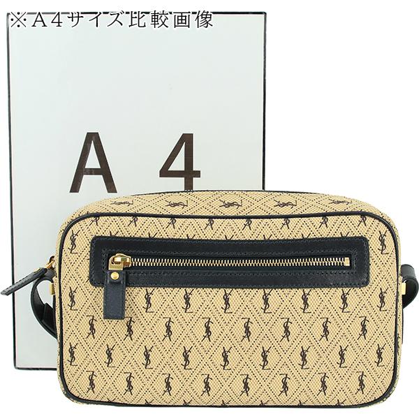 SAINT LAURENT サンローラン ショルダーバッグ モノグラム ベージュ 