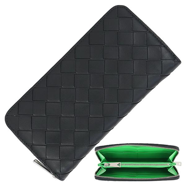 BOTTEGA VENETA イントレ チャートラウンドファスナー長 財布 美品 BOTTEGA VENETA（ボッテガ・ヴェネタ） 長財布 ラウンドファスナー