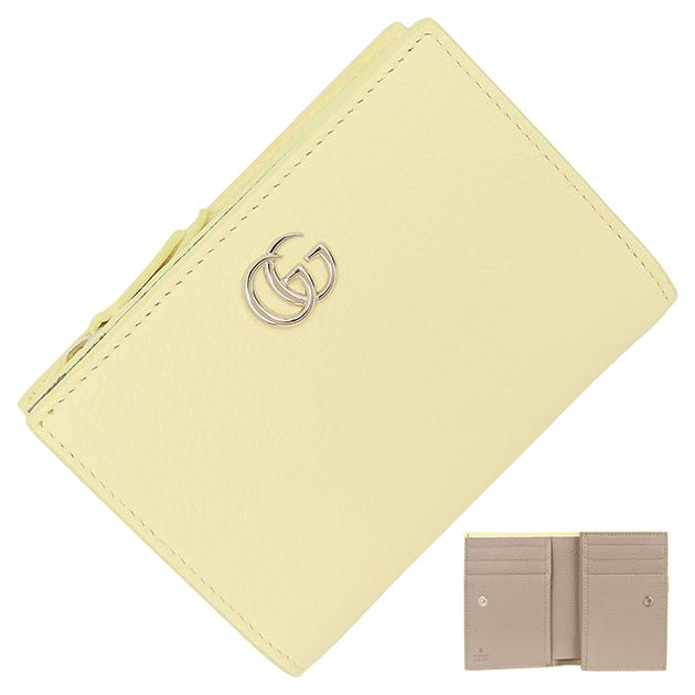 GG Marmont グッチ 財布 二つ折り ダブルG バイカラー スモール