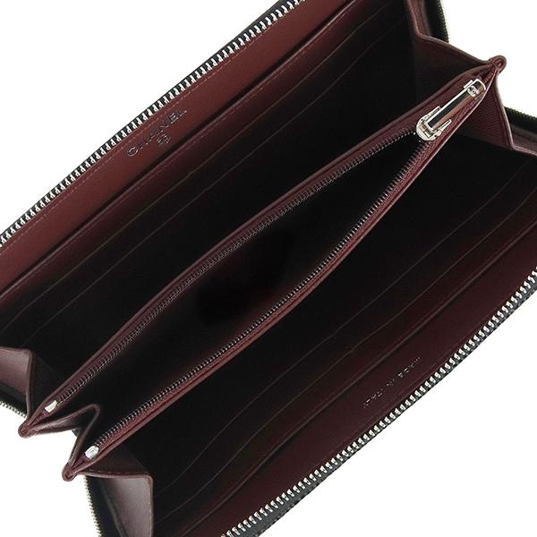 マトラッセ シャネル 財布 クラシックロングジップウォレット キャビア