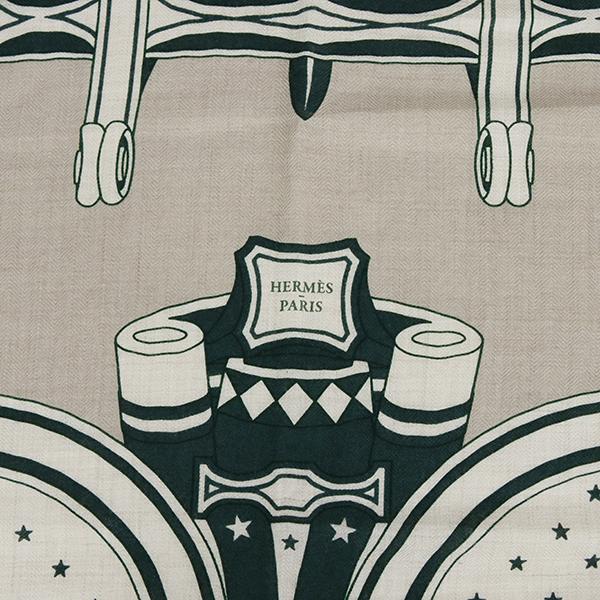 HERMES（エルメス） カレジェアン 140 ショール スカーフ 四輪馬車の