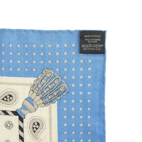 HERMES エルメス カレジェアン140 スカーフ ブルー グリーン HERMES エルメス カレジェアン140 スカーフ ブルー グリーン