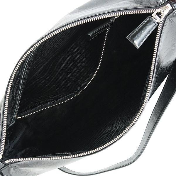 PRADA（プラダ） ショルダーバッグ ソフトルックスレザー ブラック