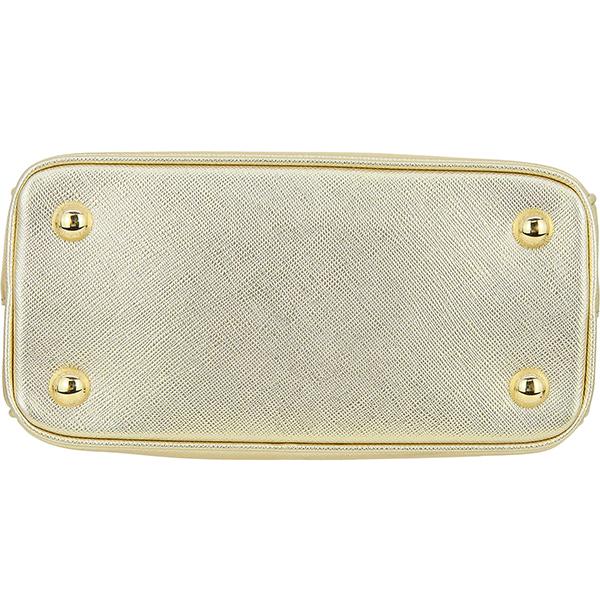 PRADA レザー ショルダーバッグ ゴールド GALLERIA（PRADA） プラダ ハンドバッグ ショルダーバッグ ガレリア