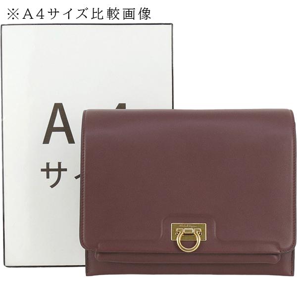 FERRAGAMO（フェラガモ） ショルダーバッグ ガンチーニ カーフレザー 2