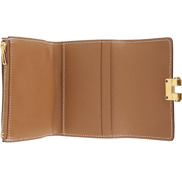 HERMES（エルメス） 財布 シャルニエール コンパクト マダム ゴールド