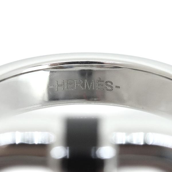 HERMES（エルメス） リング マイヨン 黒 52サイズ ラッカーメタル