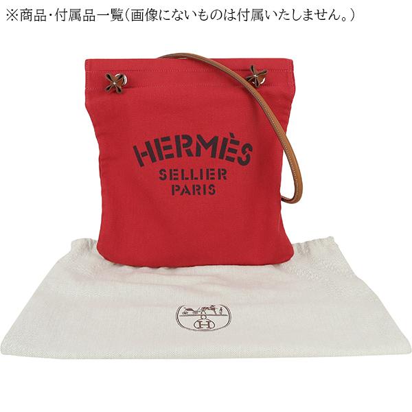 HERMES エルメス アリーヌ MM トワルシェブロン バレニア レッド 7192 