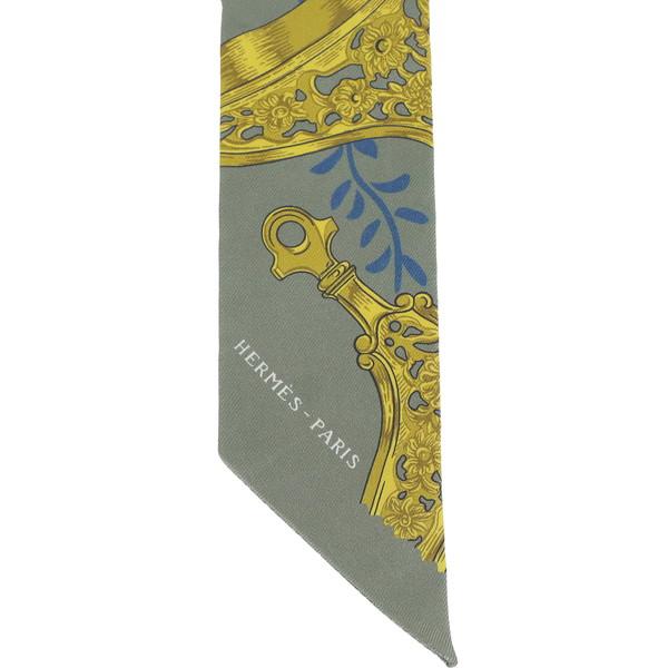 エルメス ツイリー 鐙リミックス グリーン ブルー イエロー 7272  