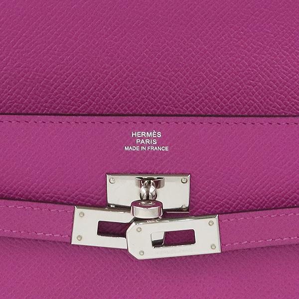 Kelly エルメス 財布 ケリーウォレット ロング エプソン ローズ